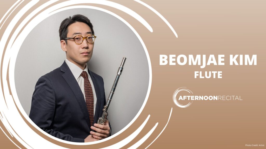 Beomjae Kim holding flute